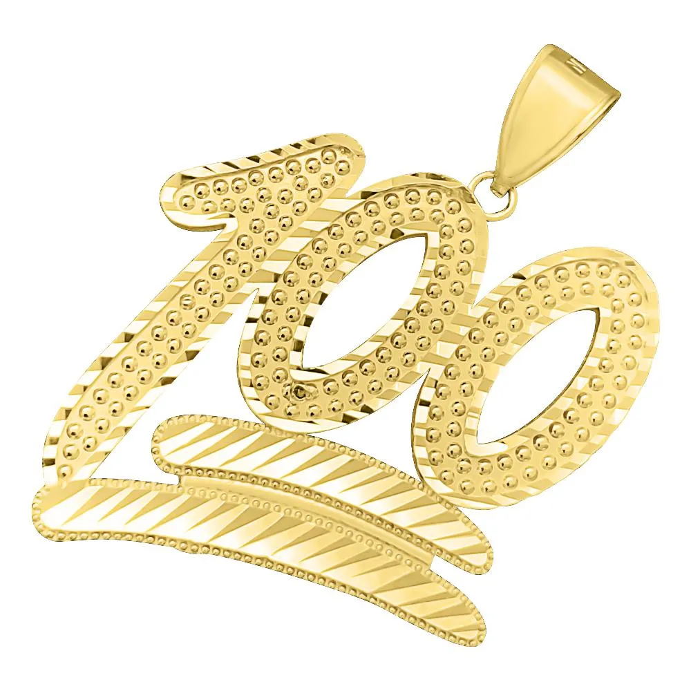 100 DC 10K Yellow Gold Pendant