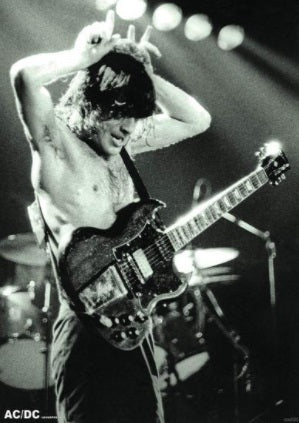 AC/DC Angus Young 1979 Poster