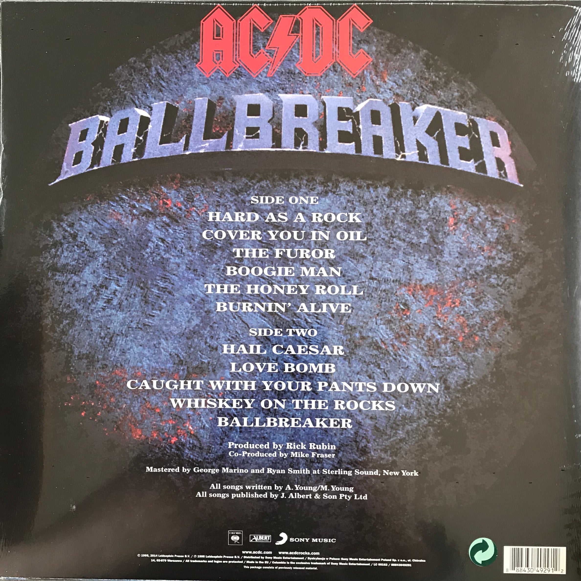 AC/DC BALLBREAKER Vinyl LP