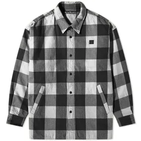 Acne Studios Oriol Buffalo Check Padded Face JacketBlack & White