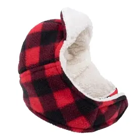 Aviator Dog Hat Red Buffalo Fleece