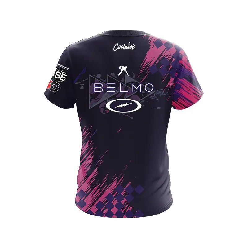 Belmo Champion Pink Purple CoolWick Bowling Jersey