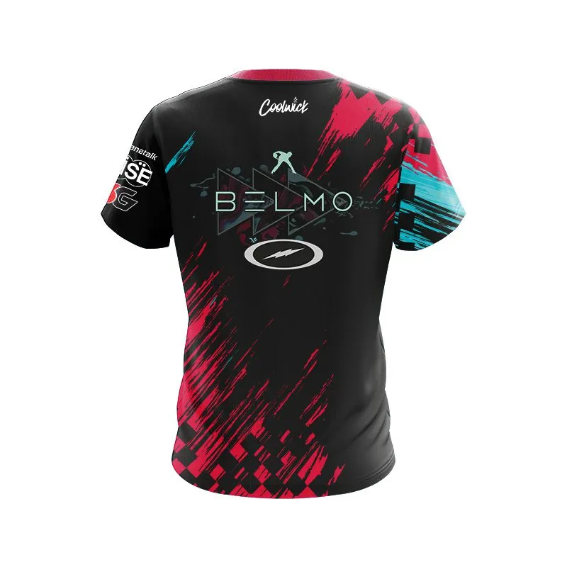 Belmo Champion Pink Teal CoolWick Bowling Jersey