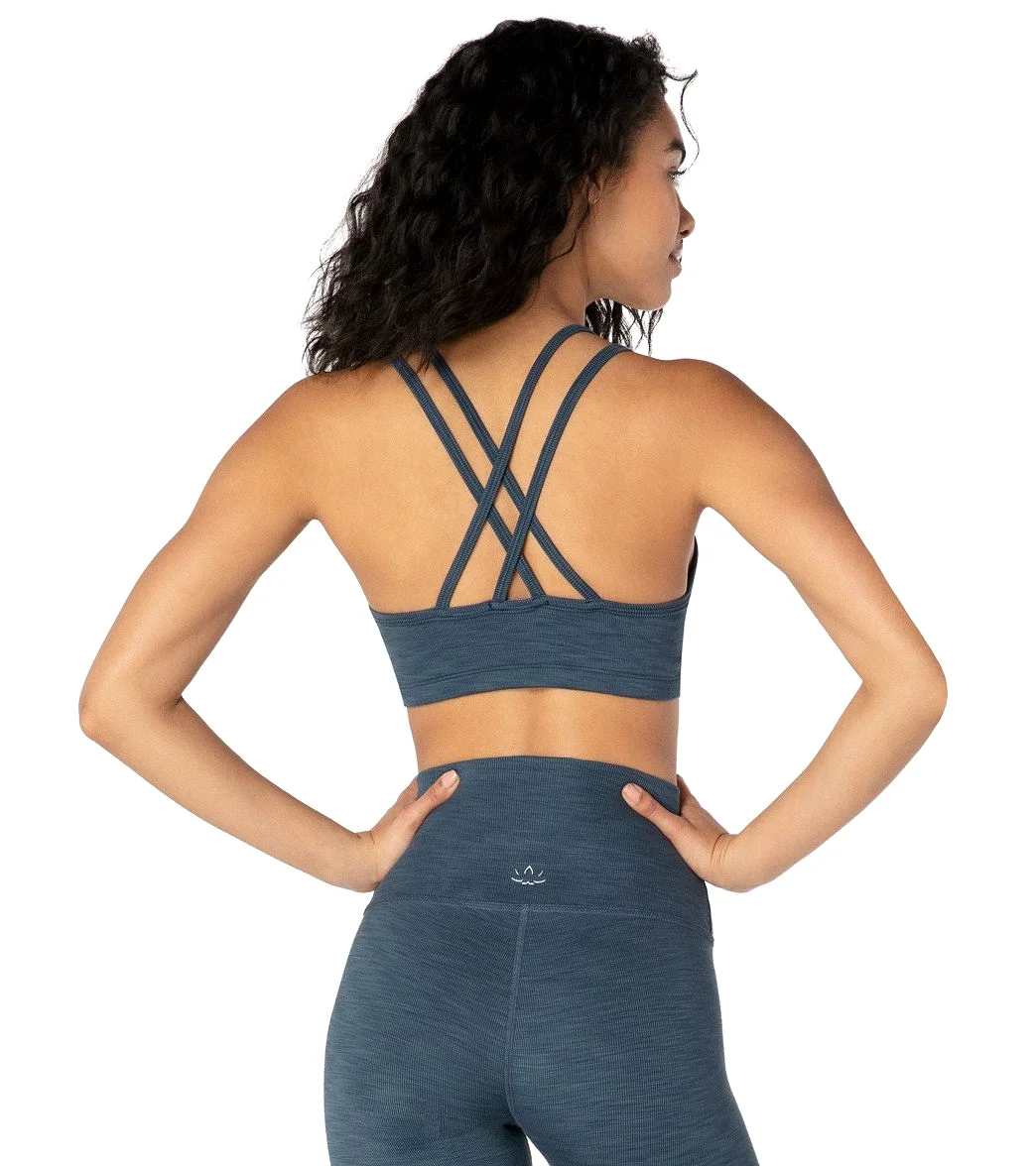 Beyond Yoga Heather Rib Yoga Sports Bra