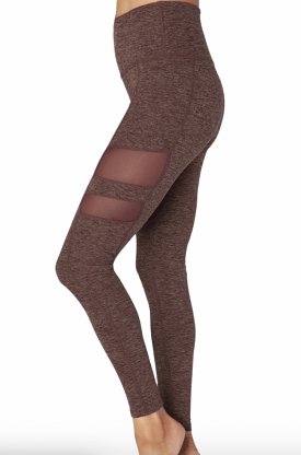 Beyond Yoga Iconic Silhouette Mesh Legging Red Rock