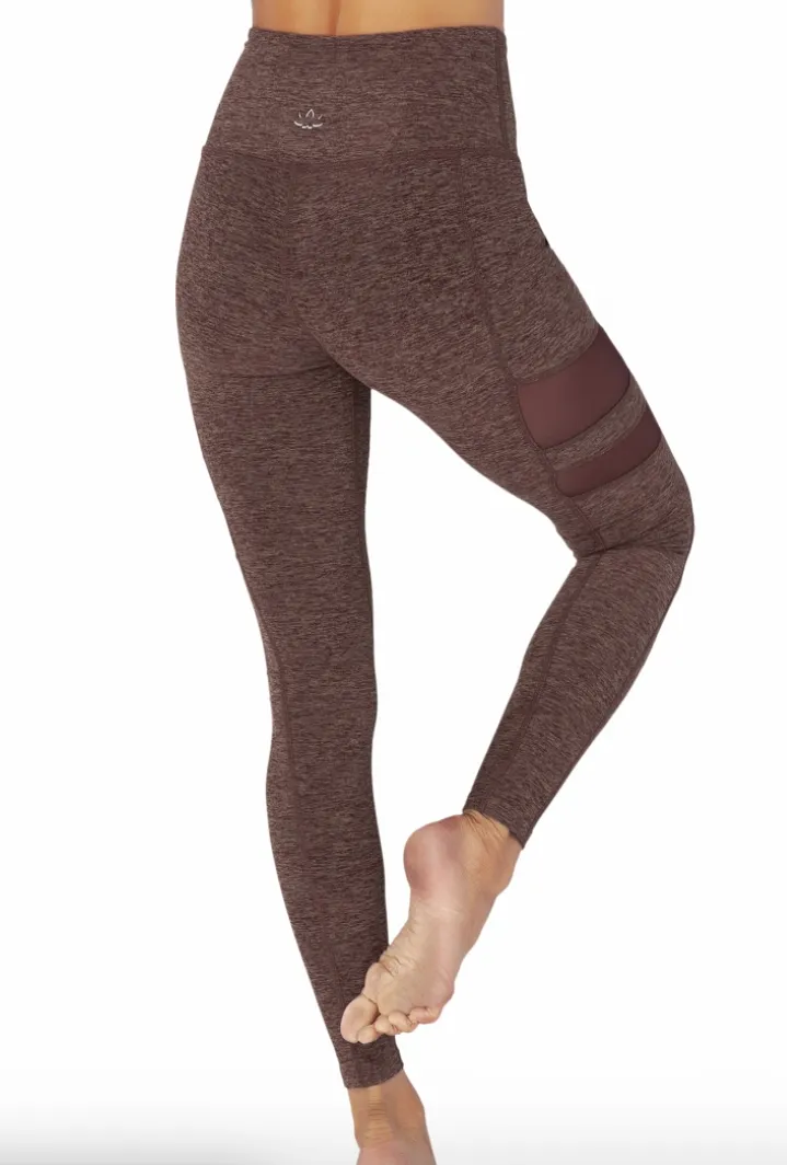 Beyond Yoga Iconic Silhouette Mesh Legging Red Rock