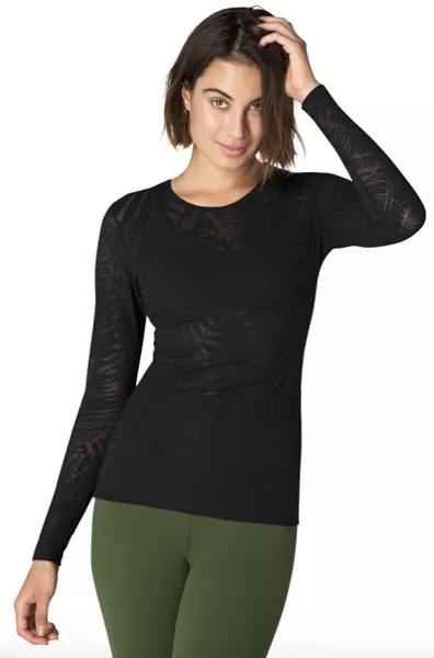 Beyond Yoga Oasis Mesh Pullover Top