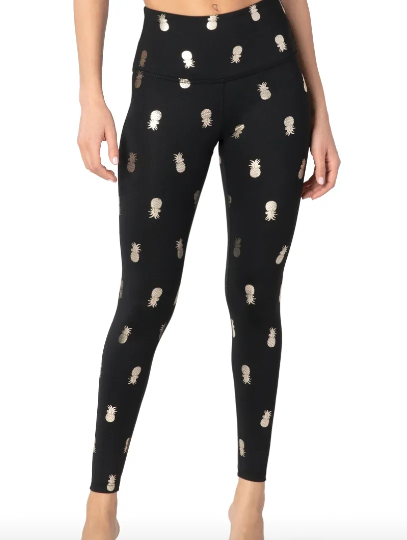 Beyond Yoga Pineapple High Waisted Midi Leggings