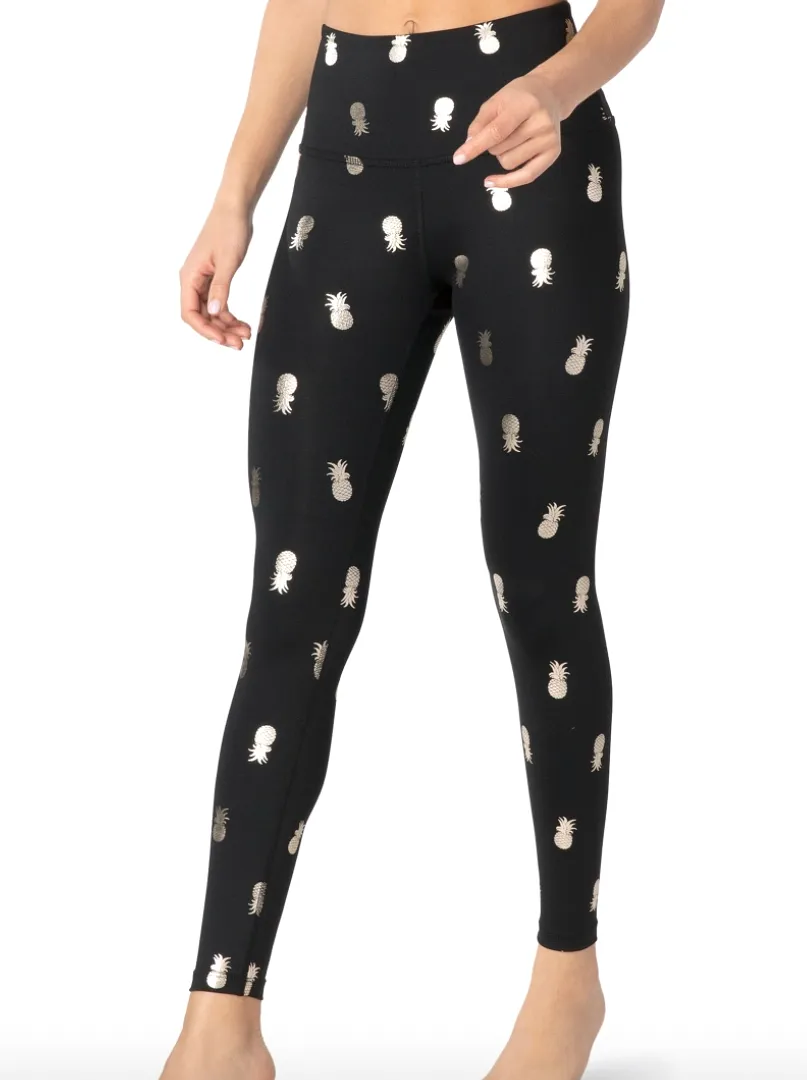 Beyond Yoga Pineapple High Waisted Midi Leggings