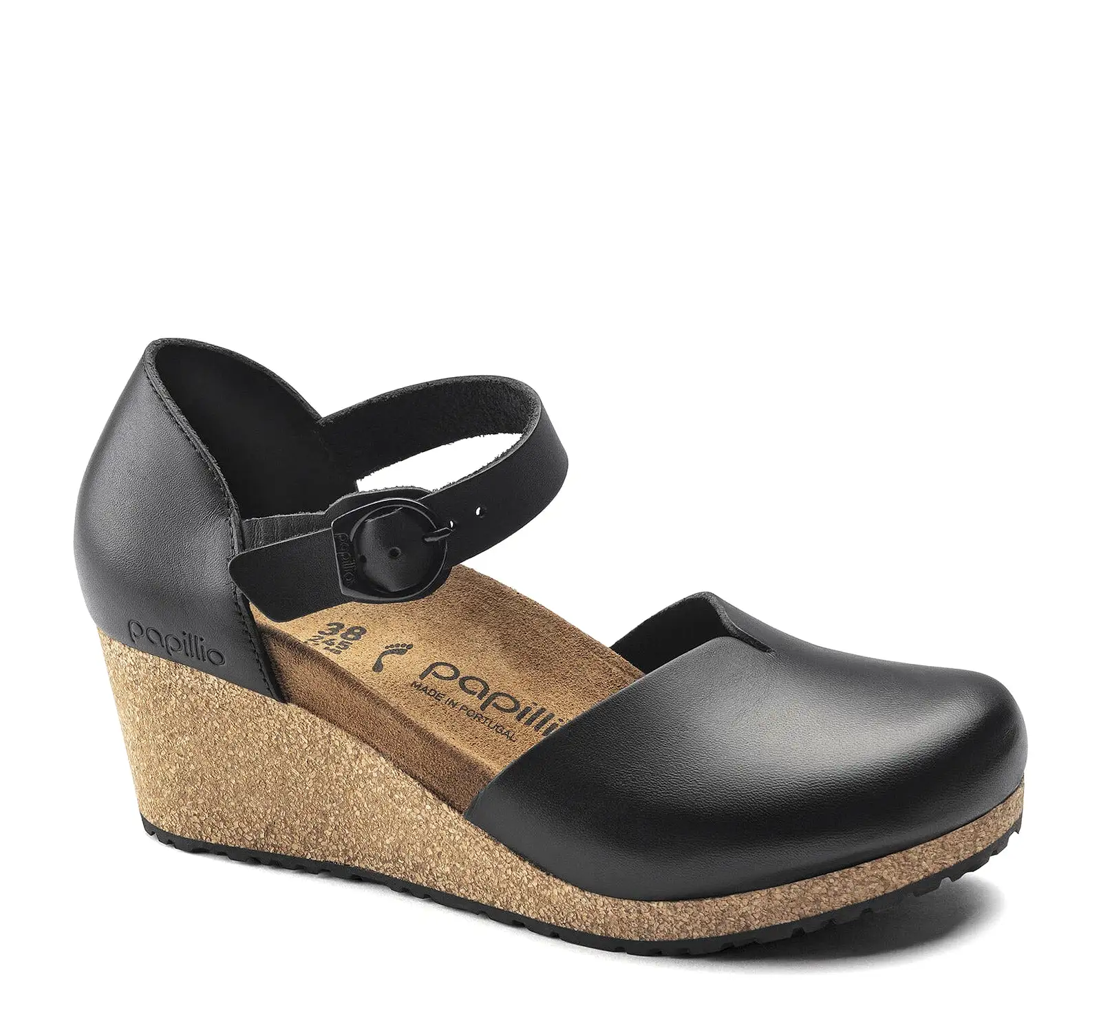 Birkenstock Mary Leather Wedge Sandal