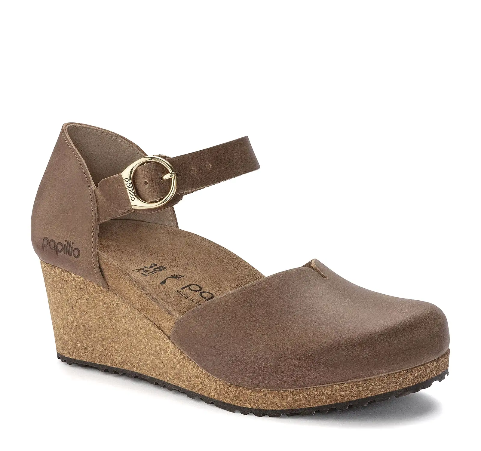 Birkenstock Mary Leather Wedge Sandal