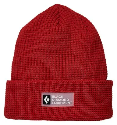 Black Diamond Double Waffle Beanie Red