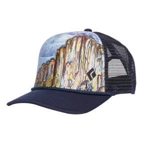 Black Diamond Flat Bill Trucker Cap