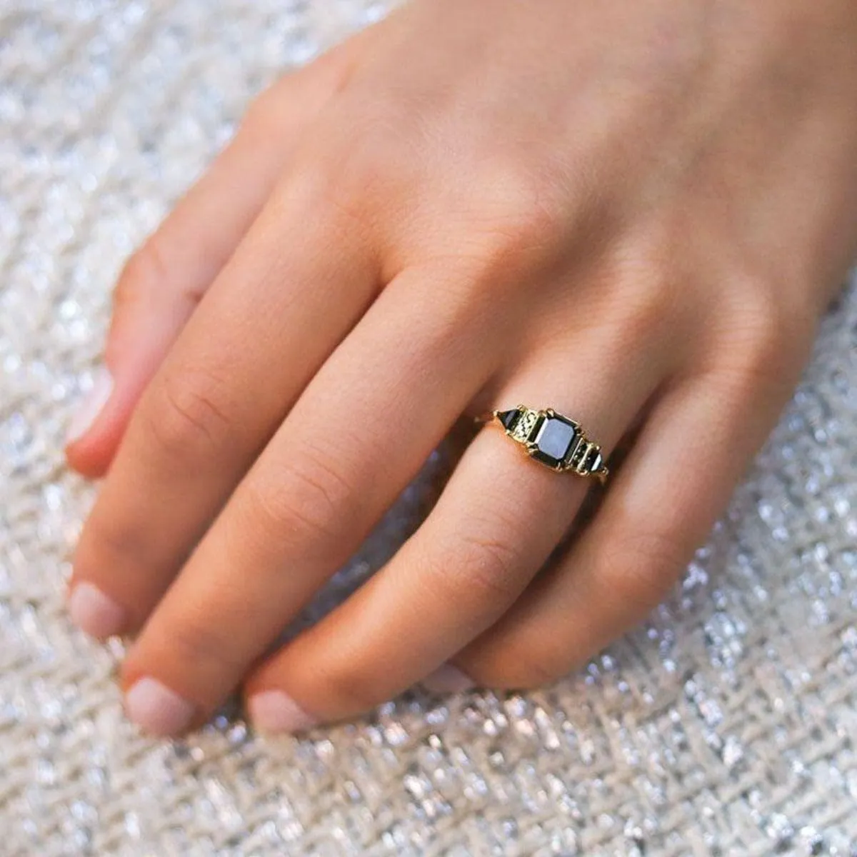 Black Diamond Ring