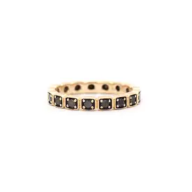 Black Diamond Wheat Eternity Band