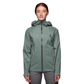 Black Diamond Women's StormLine Stretch Rain Shell Jacket Laurel Green | Buy Black Diamond Women's StormLine Stretch R