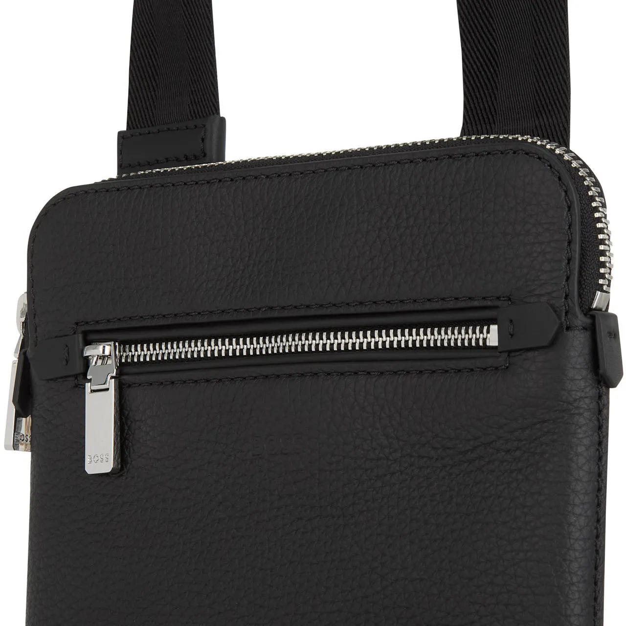 BOSS The Sustainable Edit Crosstown Leather Crossbody Bag - 1