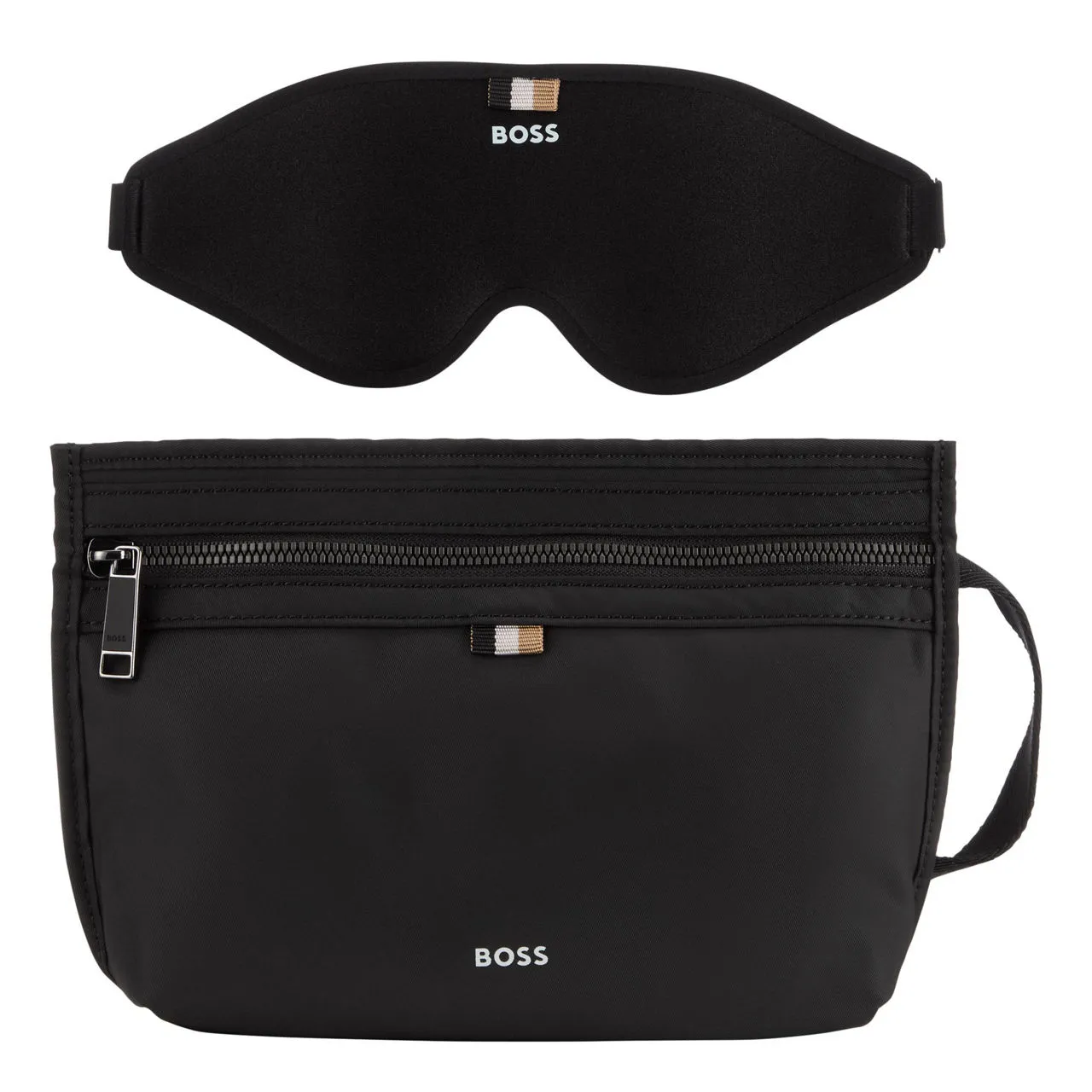 BOSS The Sustainable Edit Toiletry Bag & Eye Mask Gift Set - 1