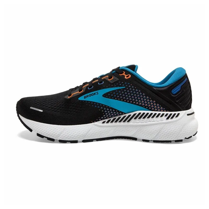 BROOKS ADRENALINE GTS 22 BLACK/BLUE/ORANGE FOR MEN'S