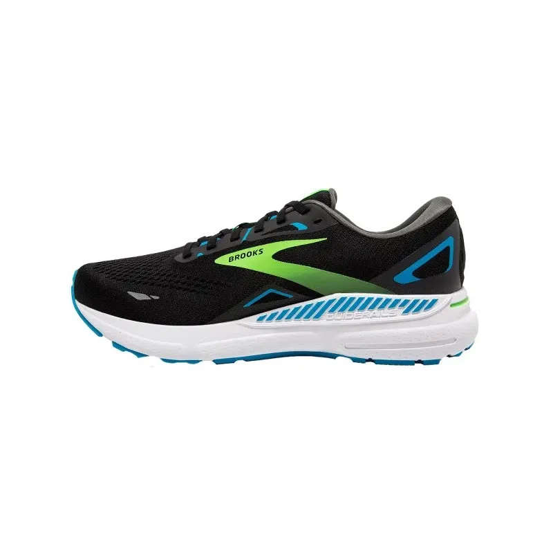 BROOKS ADRENALINE GTS 23 BLACK/HAWAIIAN OCEAN/GREEN FOR MEN'S