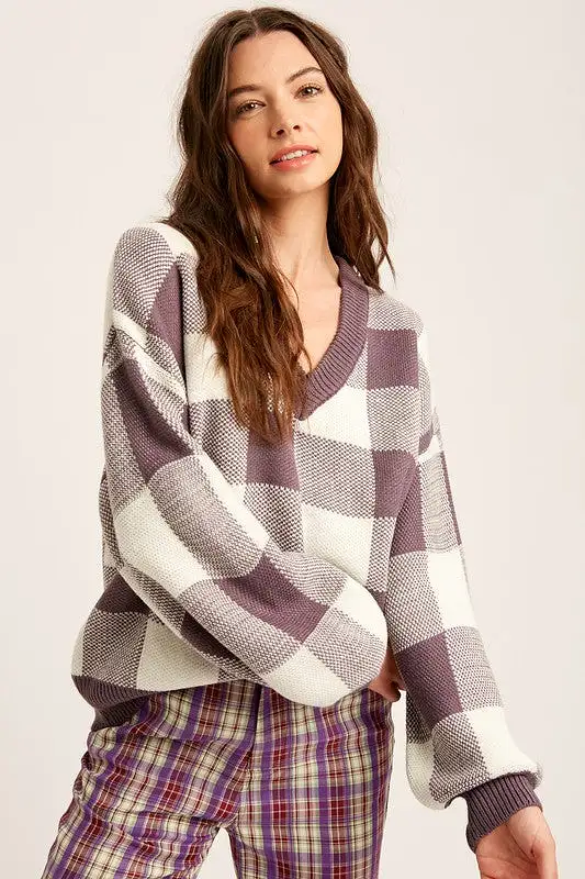 Buffalo Plaid Sweater