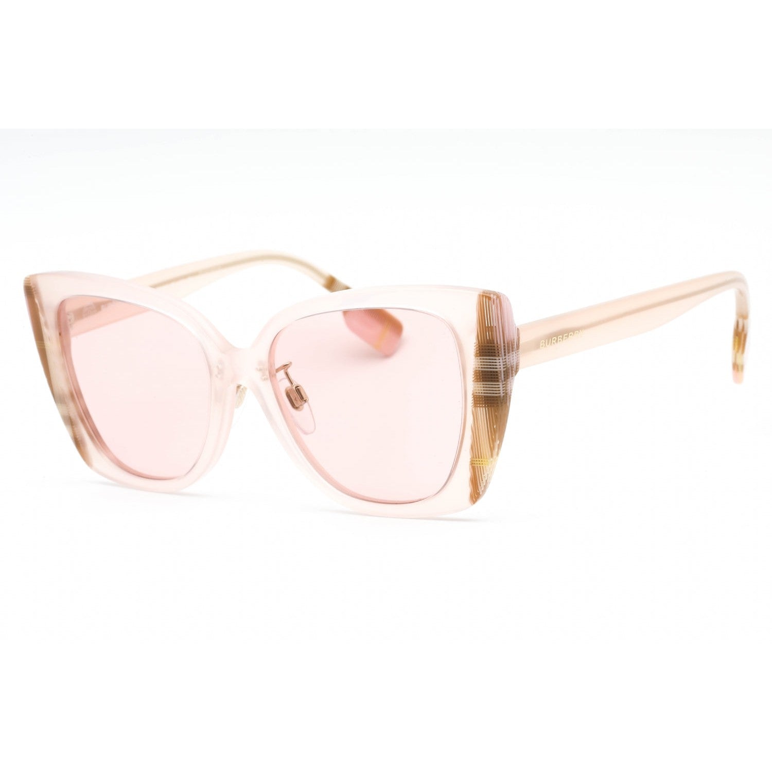 Burberry 0BE4393F Sunglasses Pink/Check Pink /Light Pink Women's