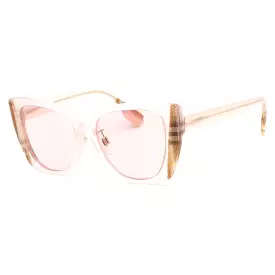 Burberry 0BE4393F Sunglasses Pink/Check Pink /Light Pink Women's