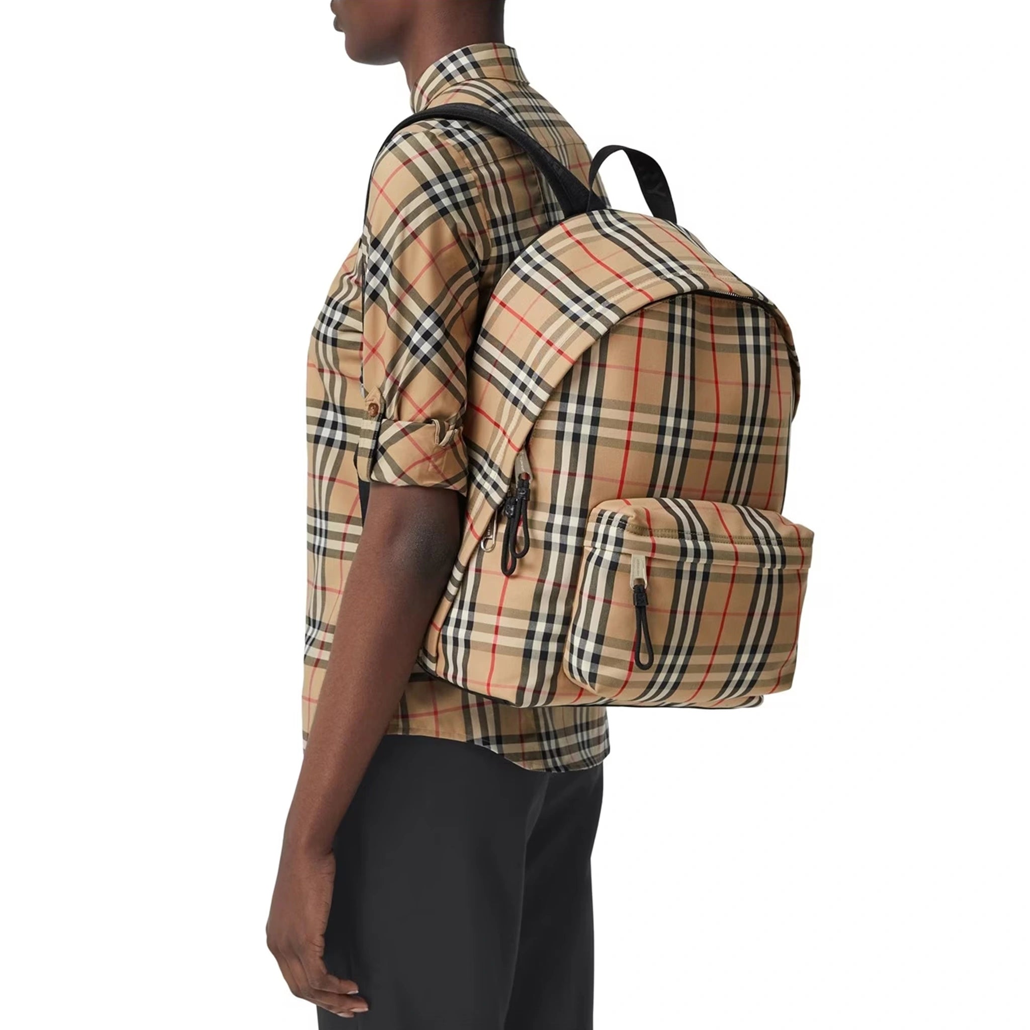 Burberry Beige Vintage Check Backpack