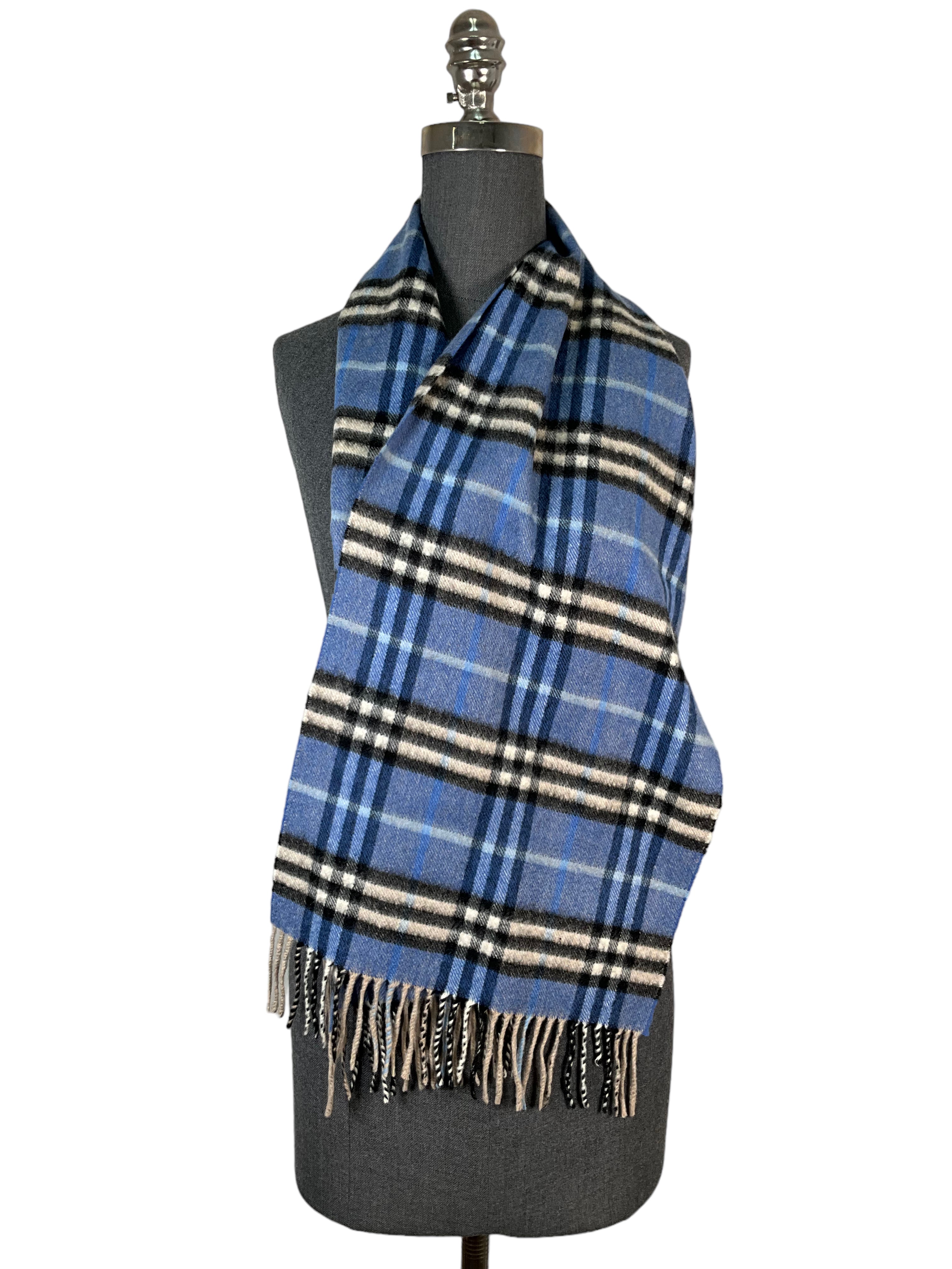 Burberry Classic Blue Check Scarf