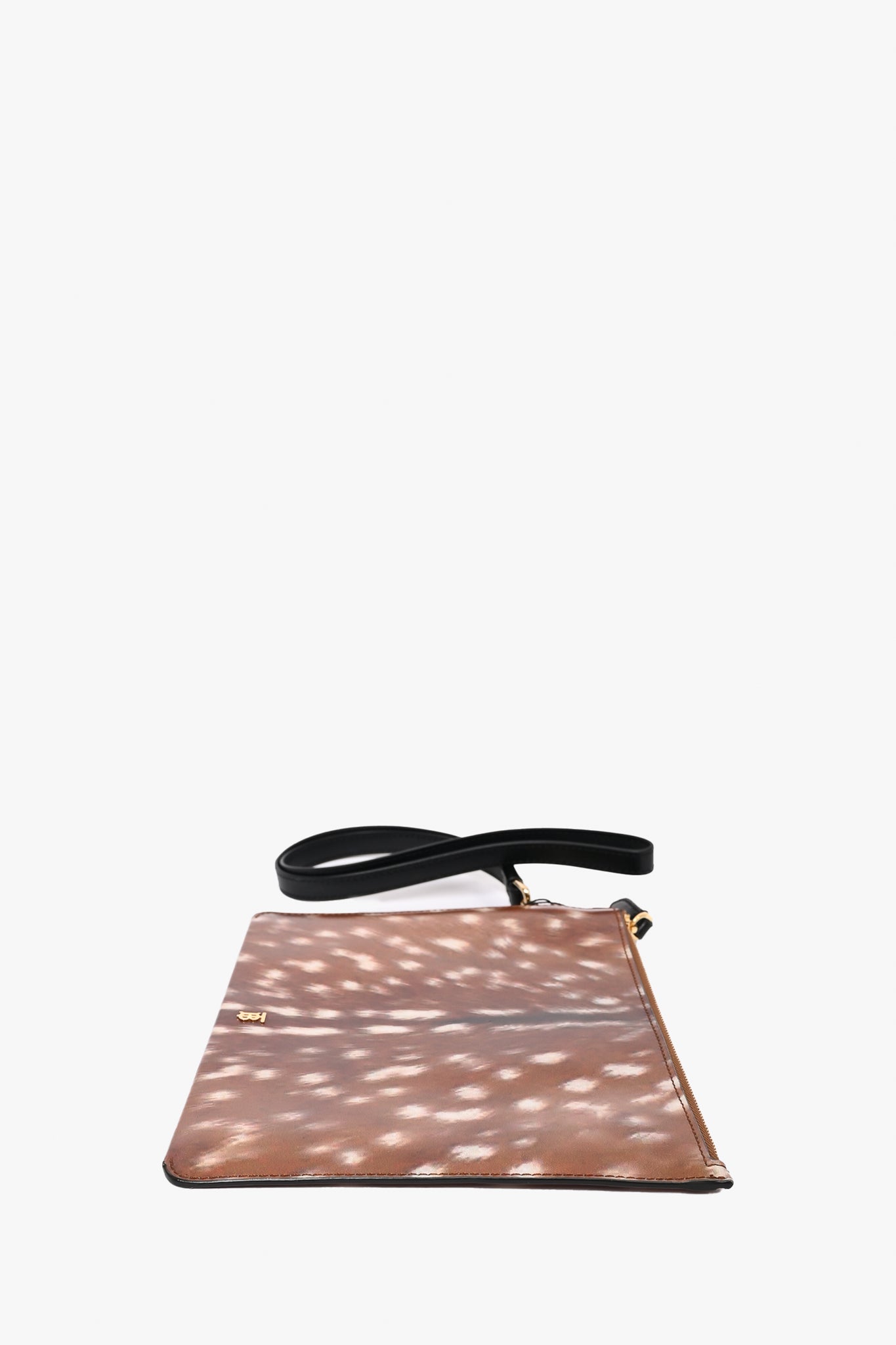 Burberry Leather Deer Printed Wristlet