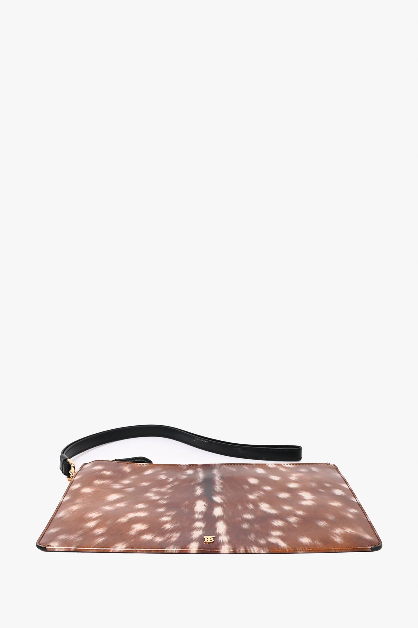 Burberry Leather Deer Printed Wristlet