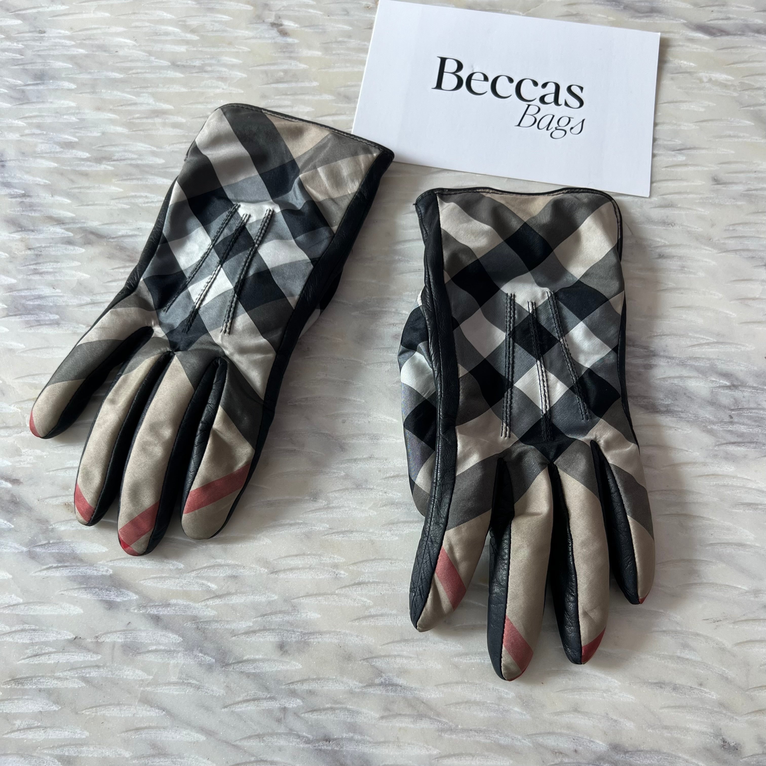 Burberry Leather Gloves