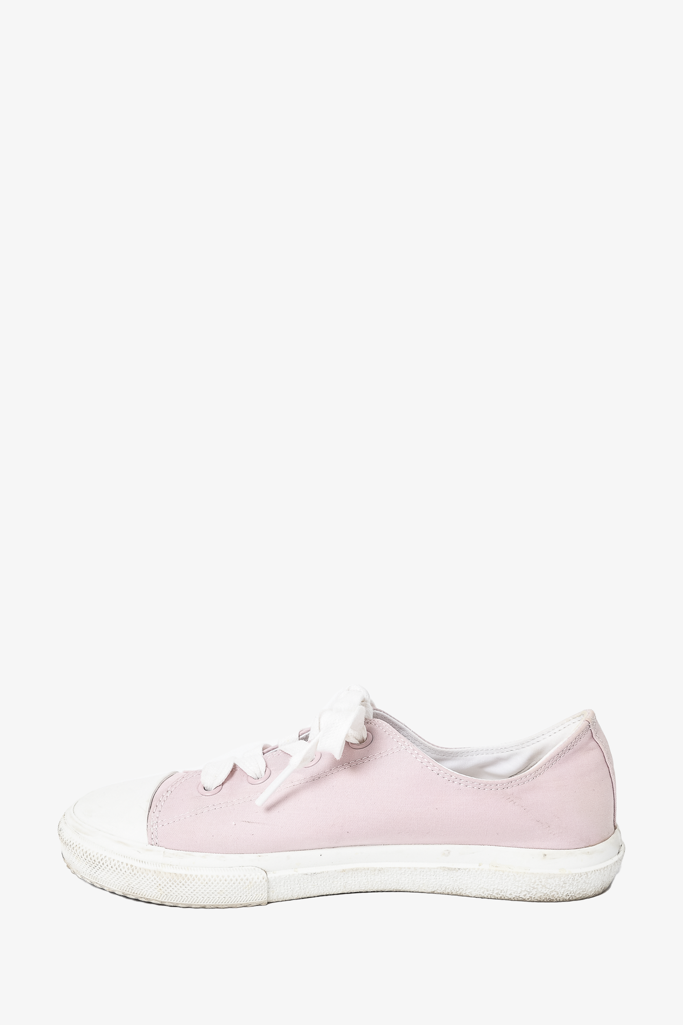 Burberry Pink Canvas Nova Logo Sneakers sz 35