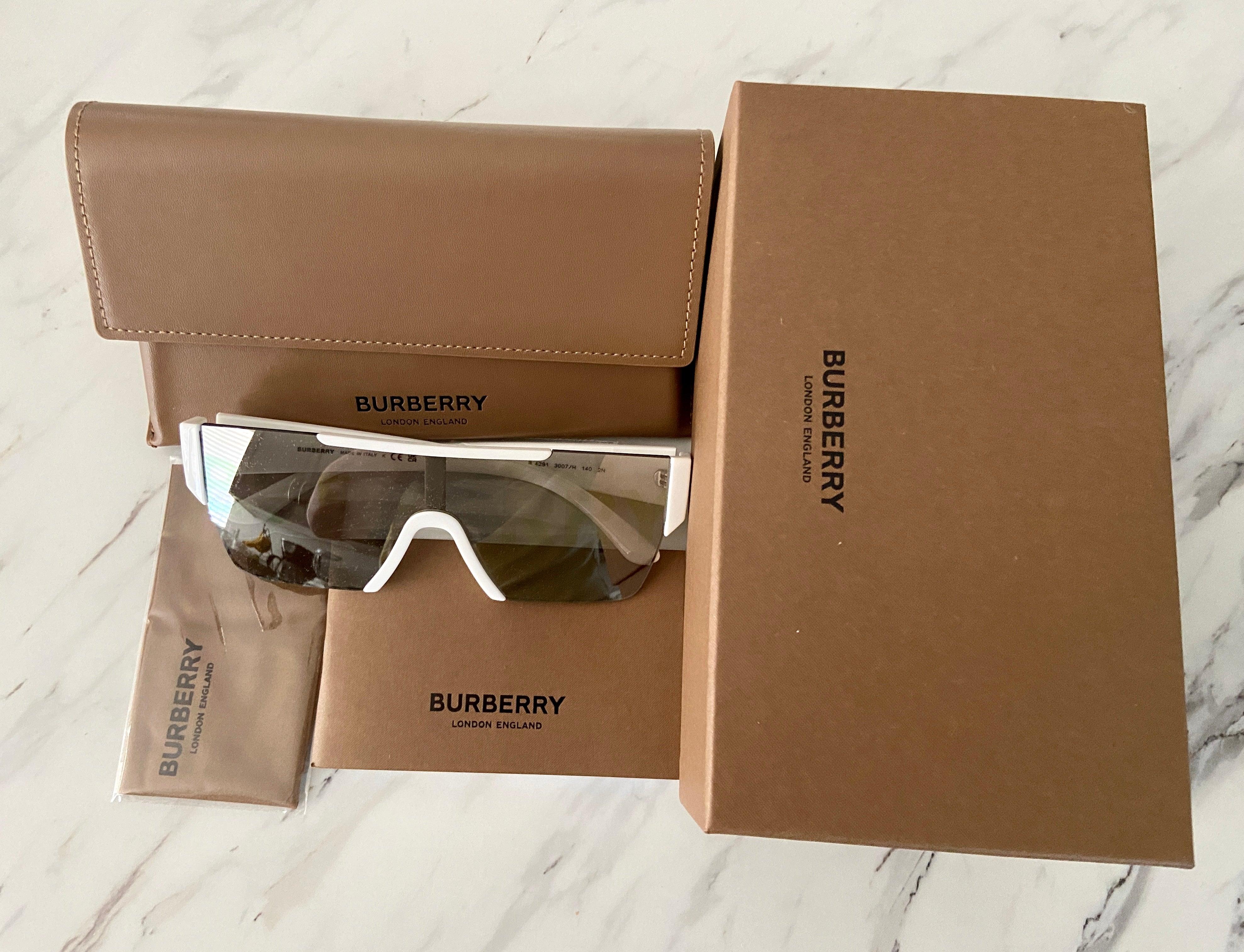 Burberry White Grey Tam Silver BE-4291 Sunglasses