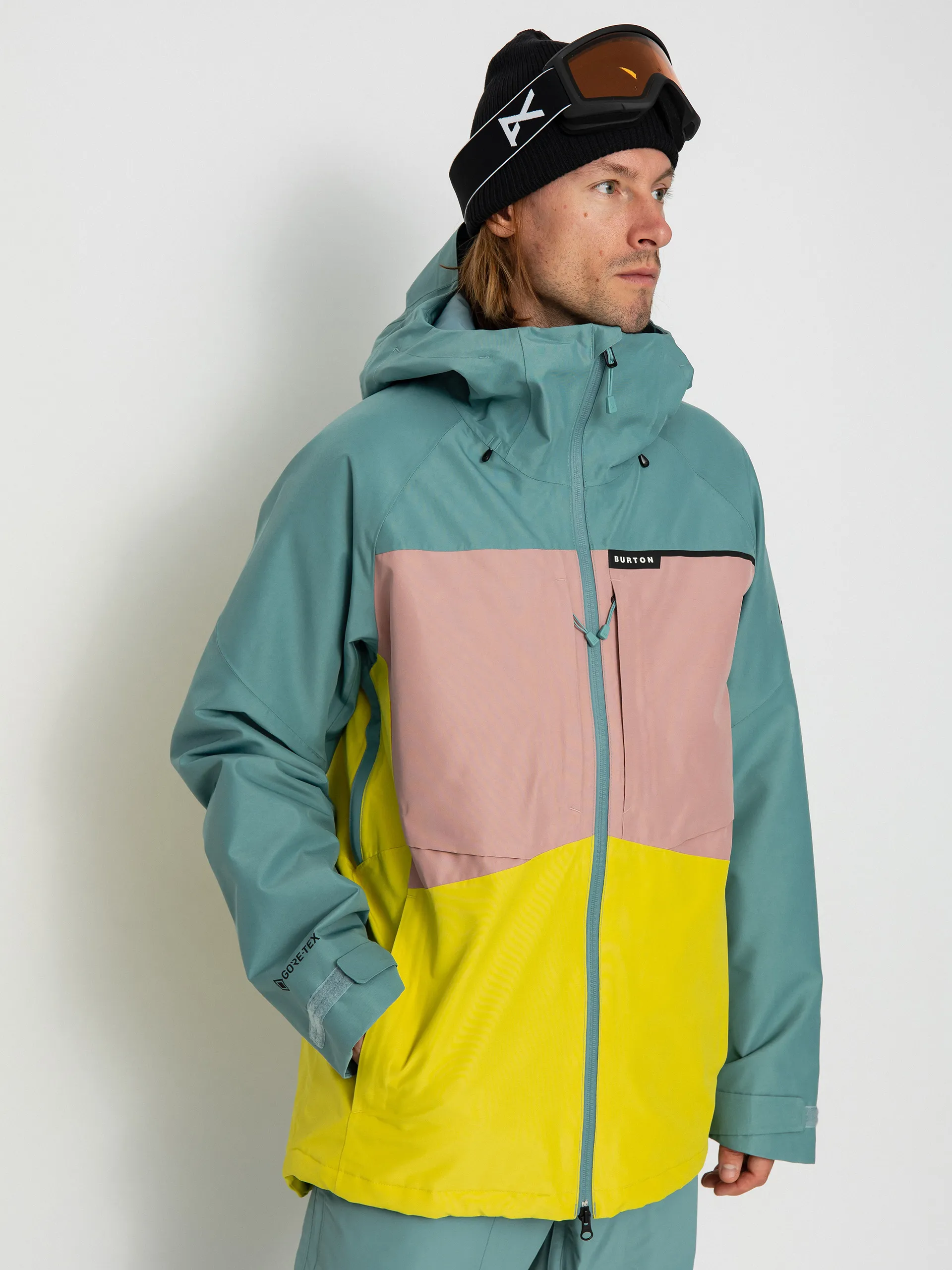 Burton Pillowline Gore‑Tex 2L Snowboard jacket (rock lichen/powder blush/sulfur)