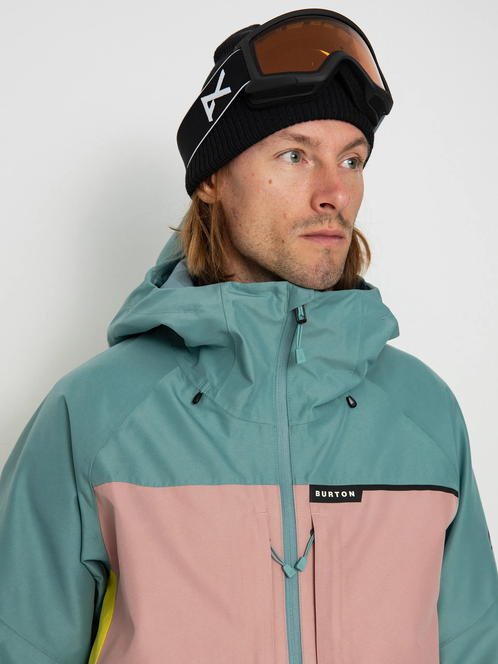 Burton Pillowline Gore‑Tex 2L Snowboard jacket (rock lichen/powder blush/sulfur)