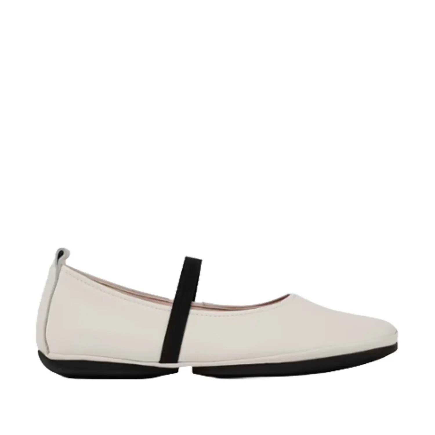 Camper Women's Right Mary Jane Flat in White