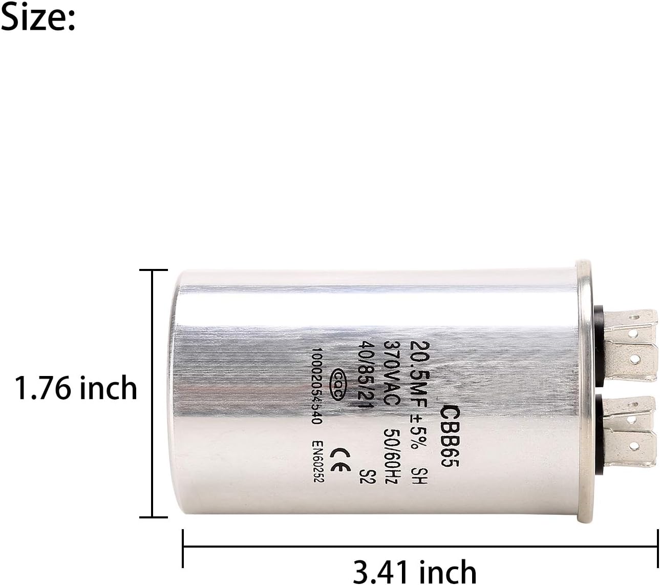 Capacitor 20.5MFD(20MFD) 370VAC for EZGO Club Car Columbia 36V |10L0L