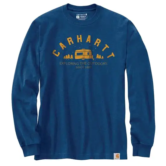 Carhartt Relaxed Fit Heavyweight Long-Sleeve Camper Graphic T-Shirt