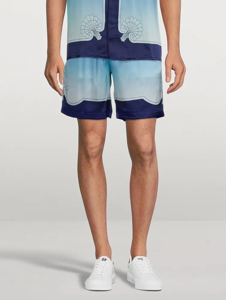 CASABLANCA Archway Place Vendome Silk Shorts