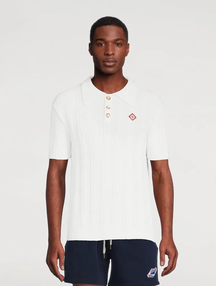 CASABLANCA Boucle Polo Shirt