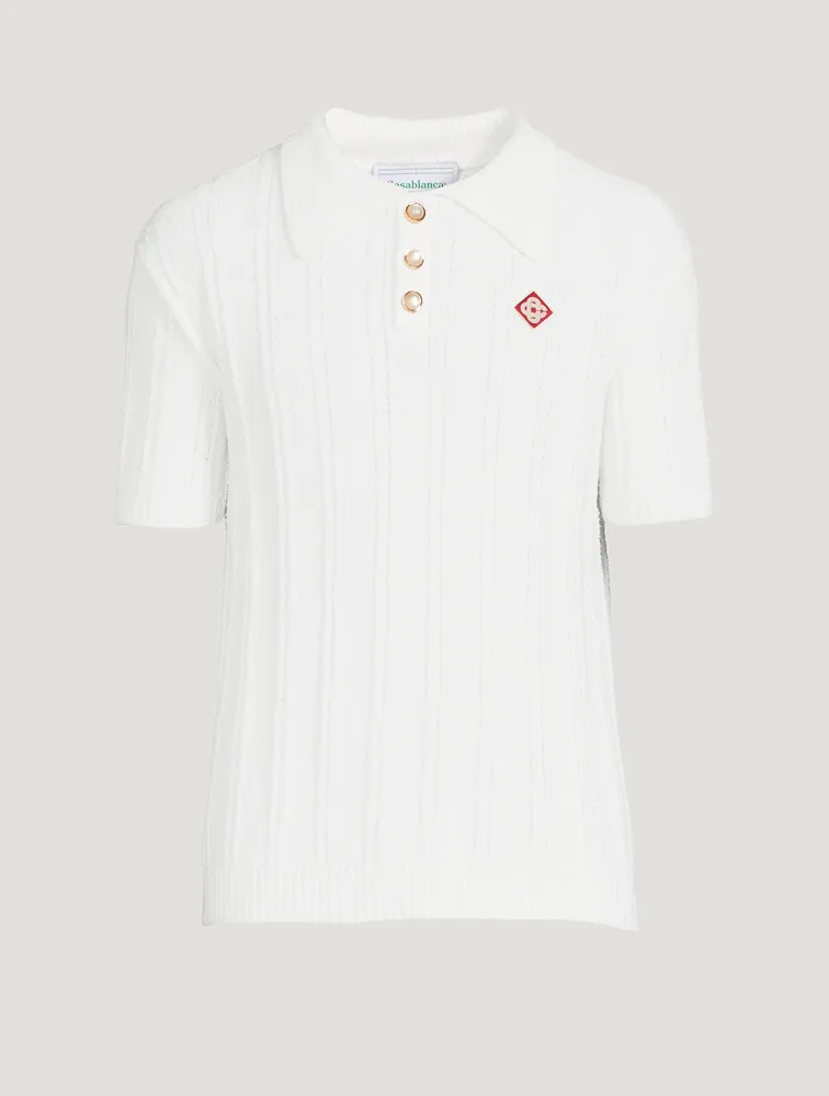 CASABLANCA Boucle Polo Shirt