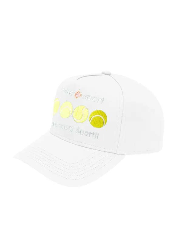 Casablanca Cap Embroided Tennis Balls White