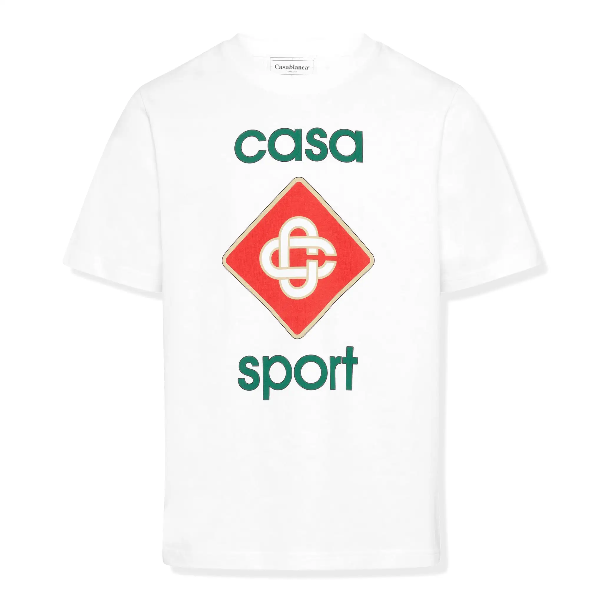 Casablanca Casa Sport Organic Cotton White T Shirt