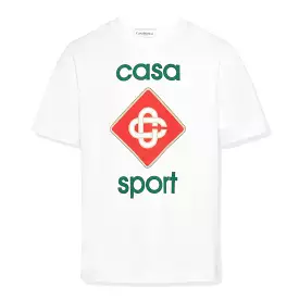 Casablanca Casa Sport Organic Cotton White T Shirt