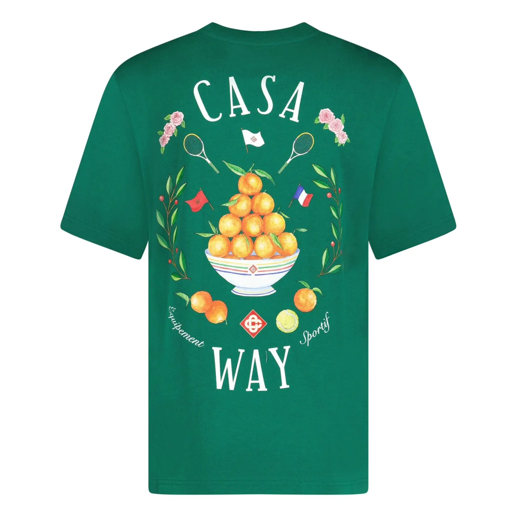 CASABLANCA CASA WAY T-SHIRT GREEN