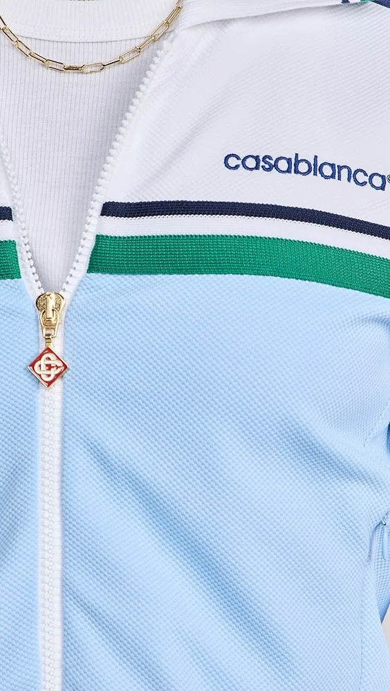 Casablanca   Contrast Front Yoke Track Top 