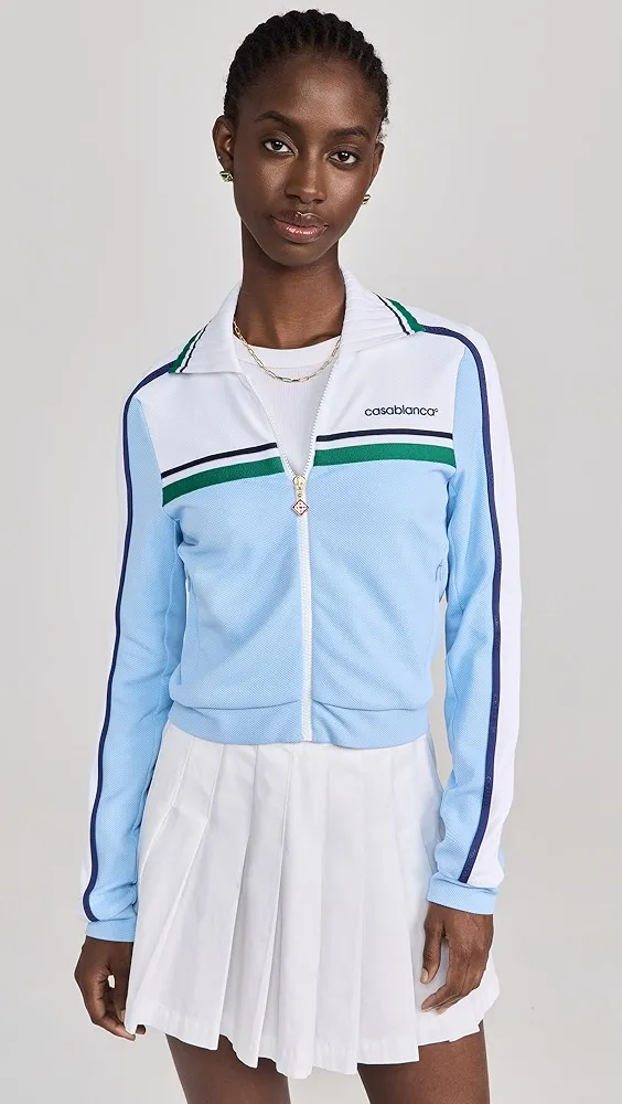 Casablanca   Contrast Front Yoke Track Top 