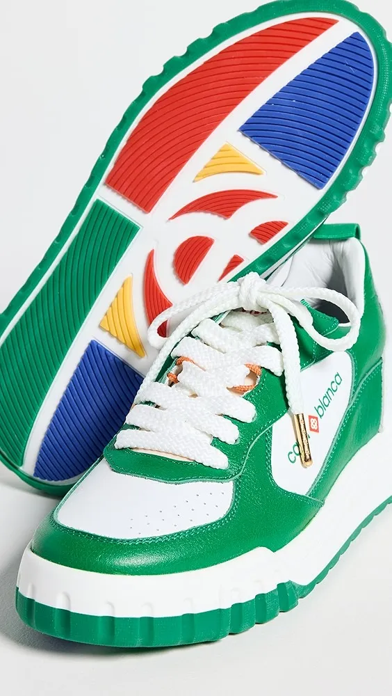 Casablanca   Green Tennis Court Sneakers 