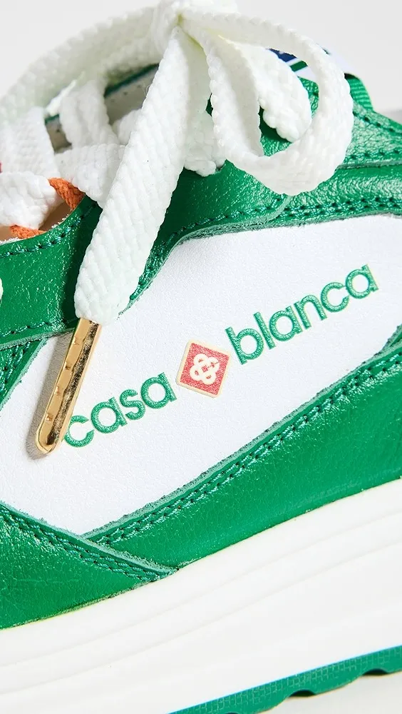 Casablanca   Green Tennis Court Sneakers 